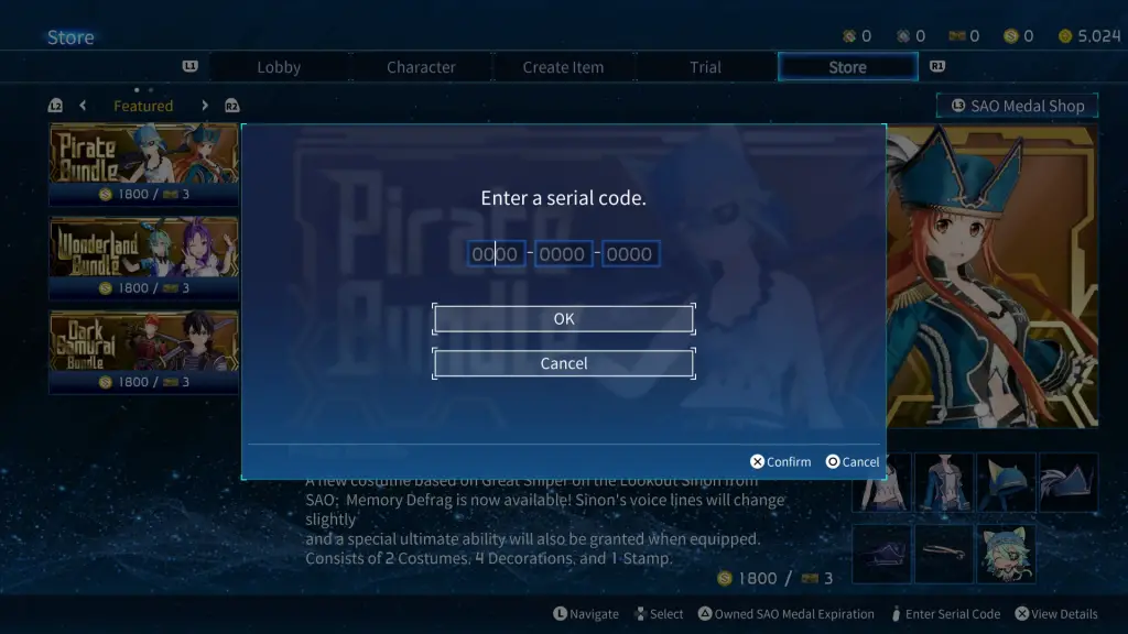 Sword Art Online Fractured Daydream 1